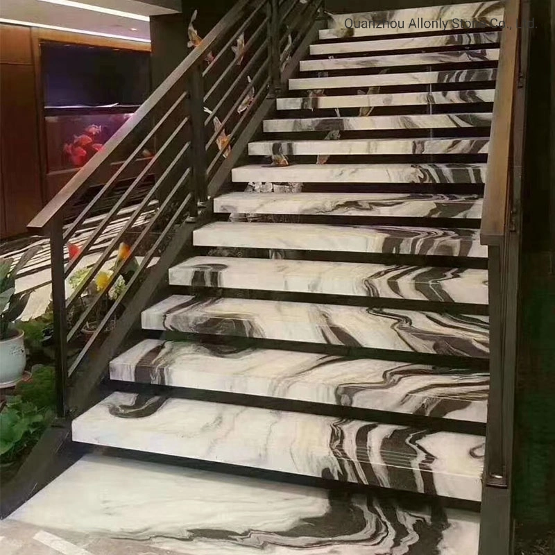 Modern Non Slip Granite Marble Stairs Tread Tiles Design for Home