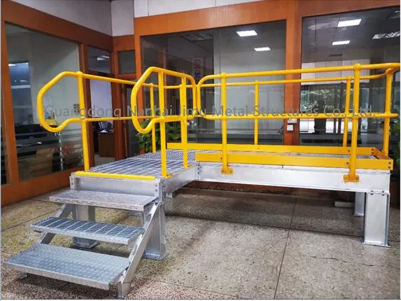 Jimu Light Steel Structure Platform with Grating, Handrails and Treads